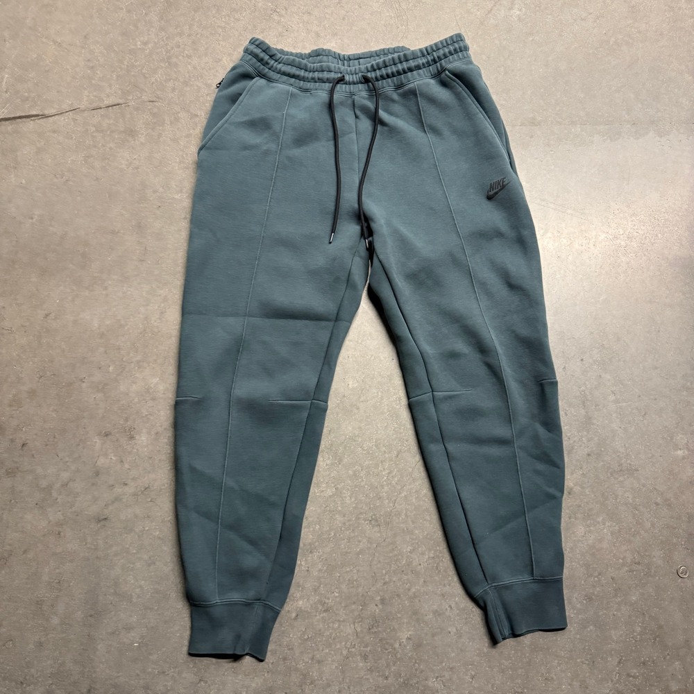 Nike Tech Fleece Joggers Mens Large Teal Blue Tapered Sweatpants CU4495-309